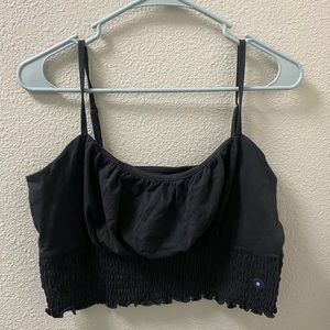 Hollister womens XL cropped summer tank top